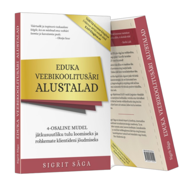 "Eduka veebikoolitusäri alustalad" paberraamat