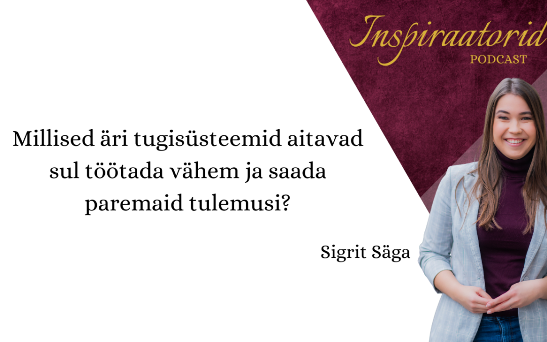 [114] Millised äri tugisüsteemid aitavad sul töötada vähem ja saada paremaid tulemusi?